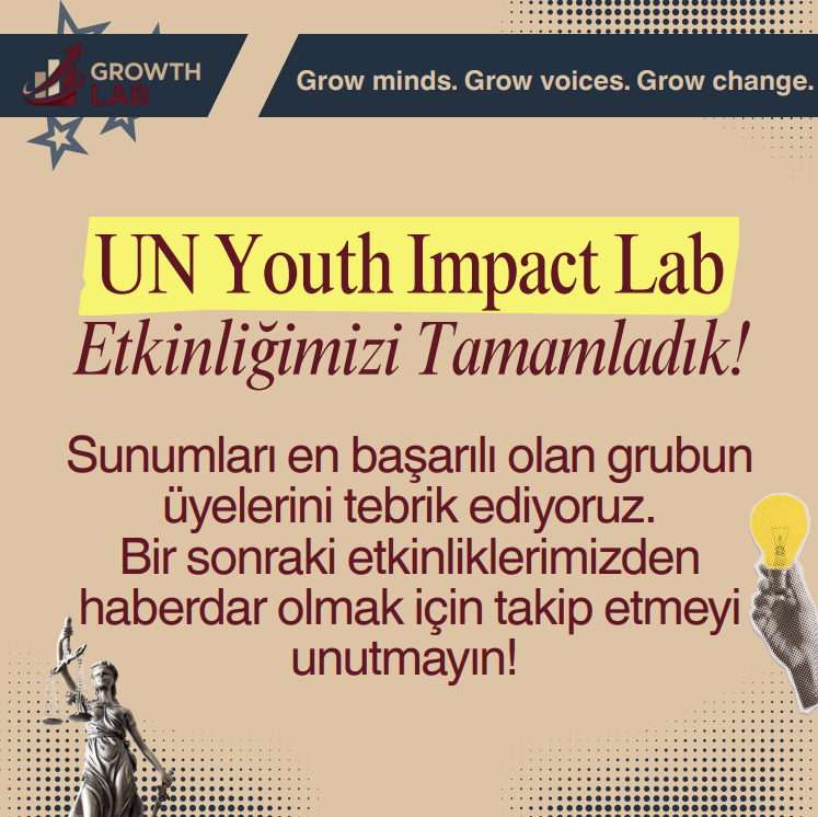 UN Youth Impact Lab etkinliğinden katılımcı ve proje çalışması